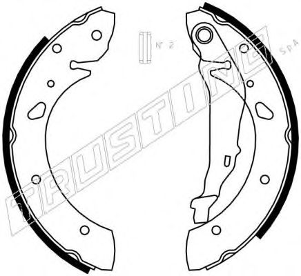 TRUSTING 115.300 Тормозные колодоки 