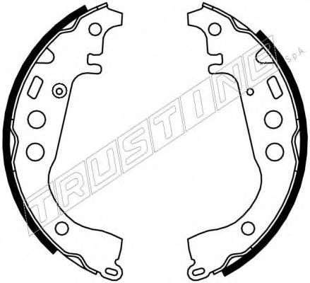 TRUSTING 115.301 Тормозные колодоки 