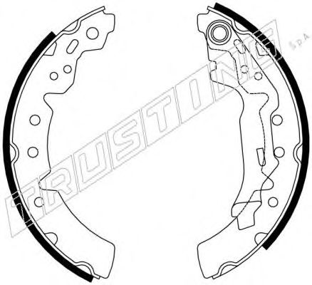 TRUSTING 115.302 Тормозные колодоки 