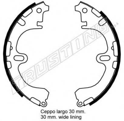 TRUSTING 115.303 Тормозные колодоки 