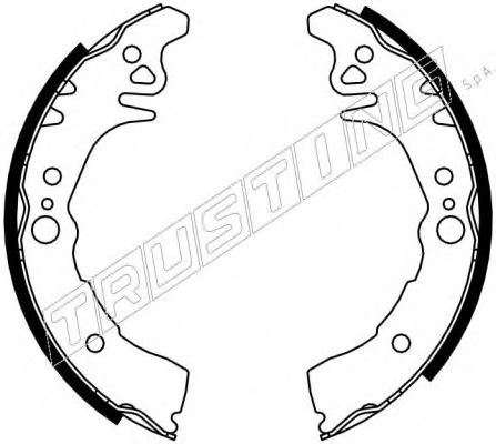 TRUSTING 115.306 Тормозные колодоки 