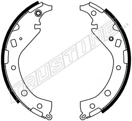 TRUSTING 115.309 Тормозные колодоки 