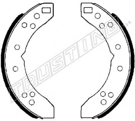 TRUSTING 118.233 Тормозные колодоки 