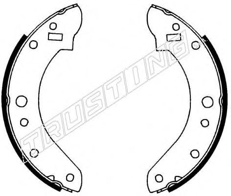 TRUSTING 118.238 Тормозные колодоки 