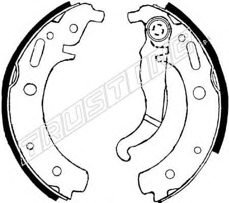 TRUSTING 120.237 Тормозные колодоки 