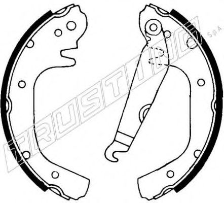 TRUSTING 121.242 Тормозные колодоки 