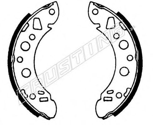 TRUSTING 121.245 Тормозные колодоки 