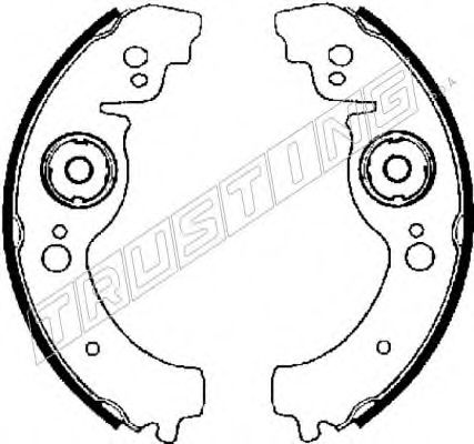 TRUSTING 122.002 Тормозные колодоки 