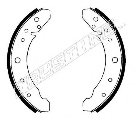 TRUSTING 124.243 Тормозные колодоки 