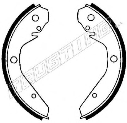 TRUSTING 124.245 Тормозные колодоки 
