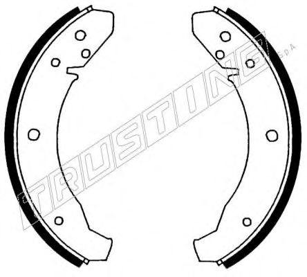TRUSTING 124.250 Тормозные колодоки 