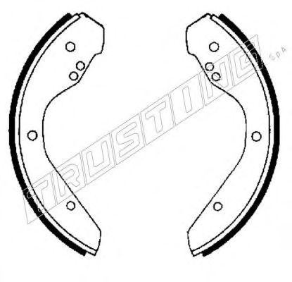 TRUSTING 124.251 Тормозные колодоки 