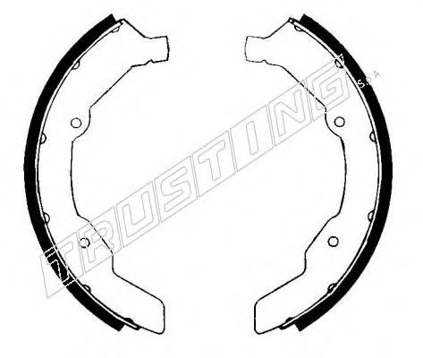 TRUSTING 124.255 Тормозные колодоки 