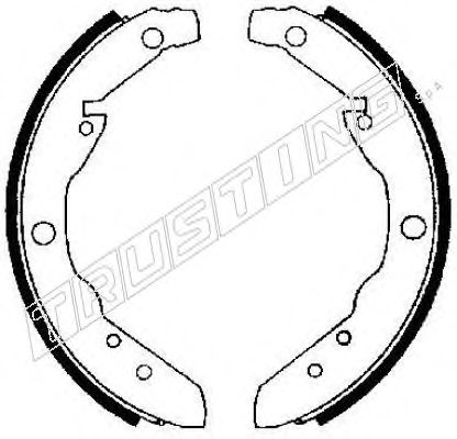TRUSTING 124.256 Тормозные колодоки 