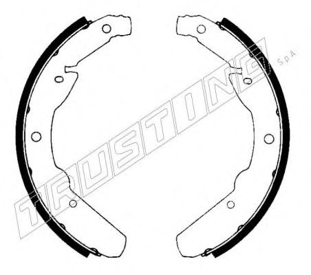 TRUSTING 124.257 Тормозные колодоки 