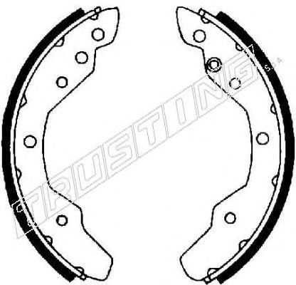 TRUSTING 124.258 Тормозные колодоки 