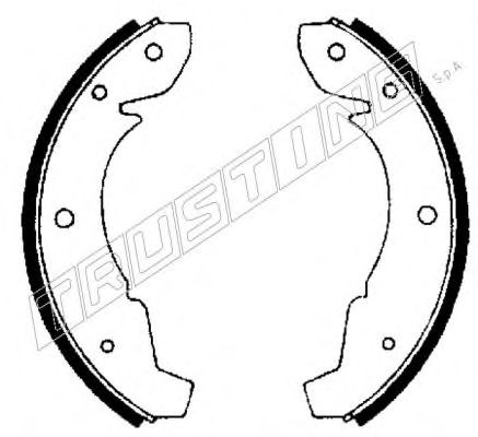 TRUSTING 124.262 Тормозные колодоки 