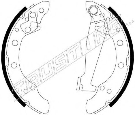 TRUSTING 124.284 Тормозные колодоки 