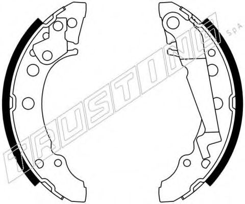 TRUSTING 124.288 Тормозные колодоки 