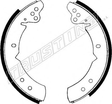 TRUSTING 127.262 Тормозные колодоки 