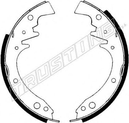 TRUSTING 127.264 Тормозные колодоки 