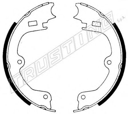 TRUSTING 127.265 Тормозные колодоки 