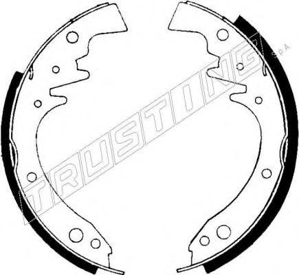 TRUSTING 127.268 Тормозные колодоки 