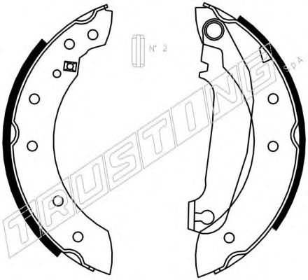 TRUSTING 127.270 Тормозные колодоки 