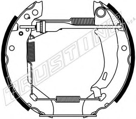 TRUSTING 6012 Тормозные колодоки для RENAULT (Рено) TRUSTING 6012 Тормозные колодоки для RENAULT (Рено)