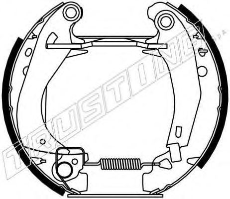TRUSTING 6111 Тормозные колодоки 