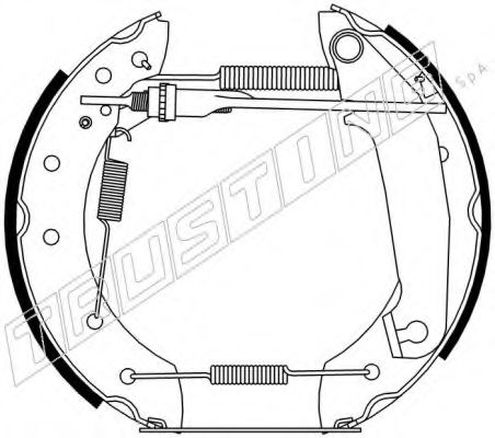 TRUSTING 6206 Тормозные колодоки 