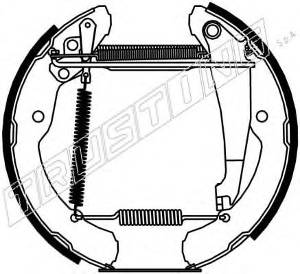TRUSTING 6217 Тормозные колодоки 