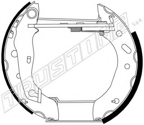 TRUSTING 6270 Тормозные колодоки 