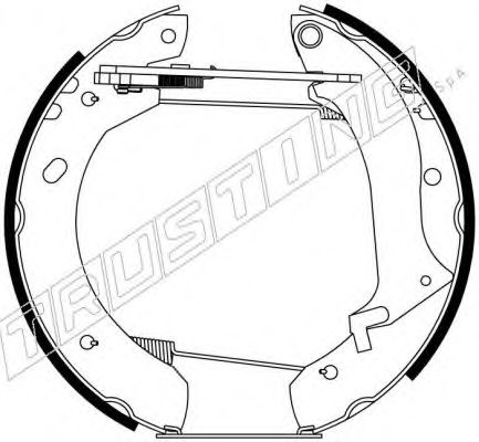 TRUSTING 6290 Тормозные колодоки 