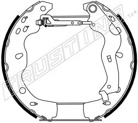 TRUSTING 6301 Тормозные колодоки 