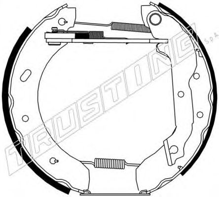 TRUSTING 6308 Тормозные колодоки 