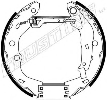 TRUSTING 6317 Тормозные колодоки 