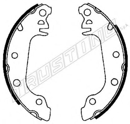 TRUSTING 7003 Тормозные колодоки для FORD FIESTA (Форд Фиэста) TRUSTING 7003 Тормозные колодоки для FORD FIESTA (Форд Фиэста)