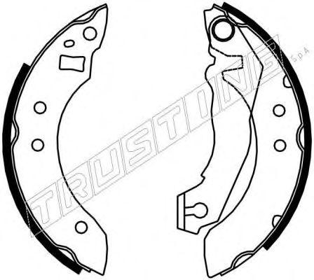 TRUSTING 7007 Тормозные колодоки 