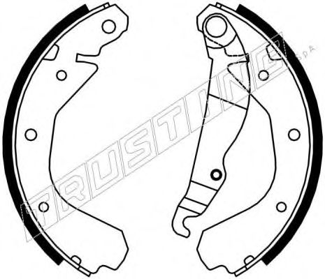 TRUSTING 7009 Тормозные колодоки 
