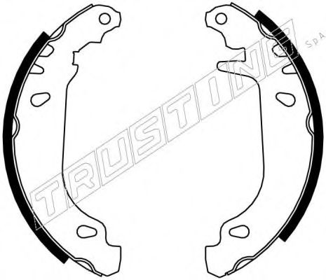 TRUSTING 7026 Тормозные колодоки 