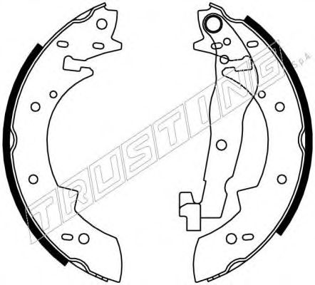 TRUSTING 7028 Тормозные колодоки 