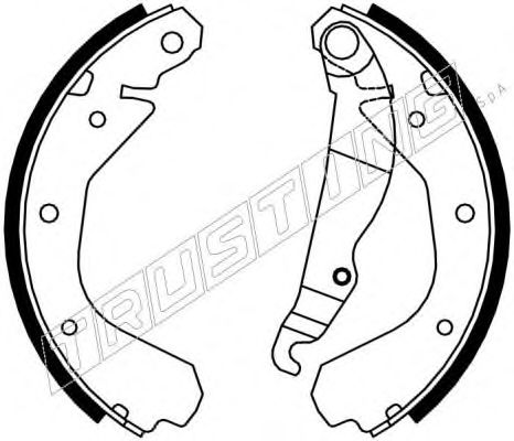 TRUSTING 7037 Тормозные колодоки 