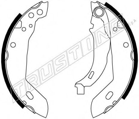 TRUSTING 7095 Тормозные колодоки для PEUGEOT (Пежо) TRUSTING 7095 Тормозные колодоки для PEUGEOT (Пежо)