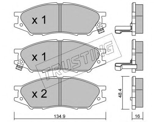 TRUSTING 826.0 Тормозные колодки для NISSAN (Ниссан) TRUSTING 826.0 Тормозные колодки для NISSAN (Ниссан)