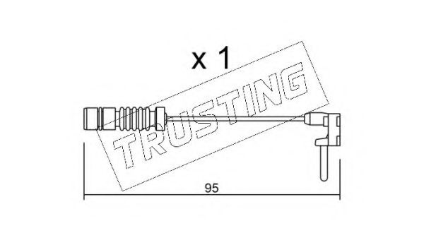 TRUSTING SU.011 Сигнализатор, износ тормозных колодок для MERCEDES-BENZ CL-CLASS (Мэрcэдэс-бэнз Cл-cласс) TRUSTING SU.011 Сигнализатор, износ тормозных колодок для MERCEDES-BENZ CL-CLASS (Мэрcэдэс-бэнз Cл-cласс)