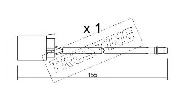 TRUSTING SU.015 Сигнализатор, износ тормозных колодок для FORD MONDEO (Форд Мондэо) TRUSTING SU.015 Сигнализатор, износ тормозных колодок для FORD MONDEO (Форд Мондэо)