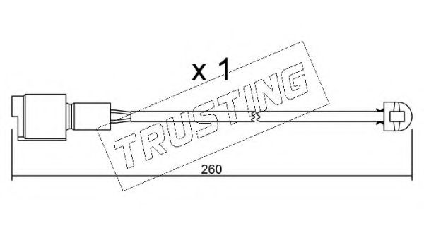 TRUSTING SU.074 Сигнализатор, износ тормозных колодок для BMW (Бмв) TRUSTING SU.074 Сигнализатор, износ тормозных колодок для BMW (Бмв)