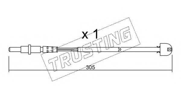 TRUSTING SU.098 Сигнализатор, износ тормозных колодок для CITROËN SYNERGIE (CитроËн Сънэргиэ) TRUSTING SU.098 Сигнализатор, износ тормозных колодок для CITROËN SYNERGIE (CитроËн Сънэргиэ)