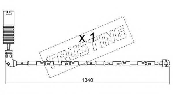 TRUSTING SU.113 Сигнализатор, износ тормозных колодок для BMW (Бмв) TRUSTING SU.113 Сигнализатор, износ тормозных колодок для BMW (Бмв)